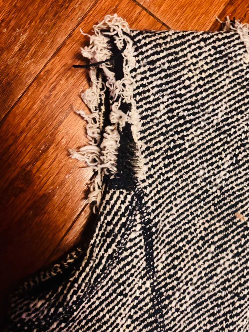 Rebecca Taylor Blue and White “Now and Later” Tweed Fringe Dress NWOT - Picture 7 of 8